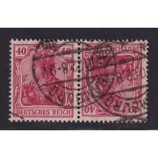 ALEMANIA 1921ESTAMPILLAS SE-TENANT ZUSAMMENDRUCKE USADAS QUE SON MUCHO MAS ESCASAS MI. K 3 12 €